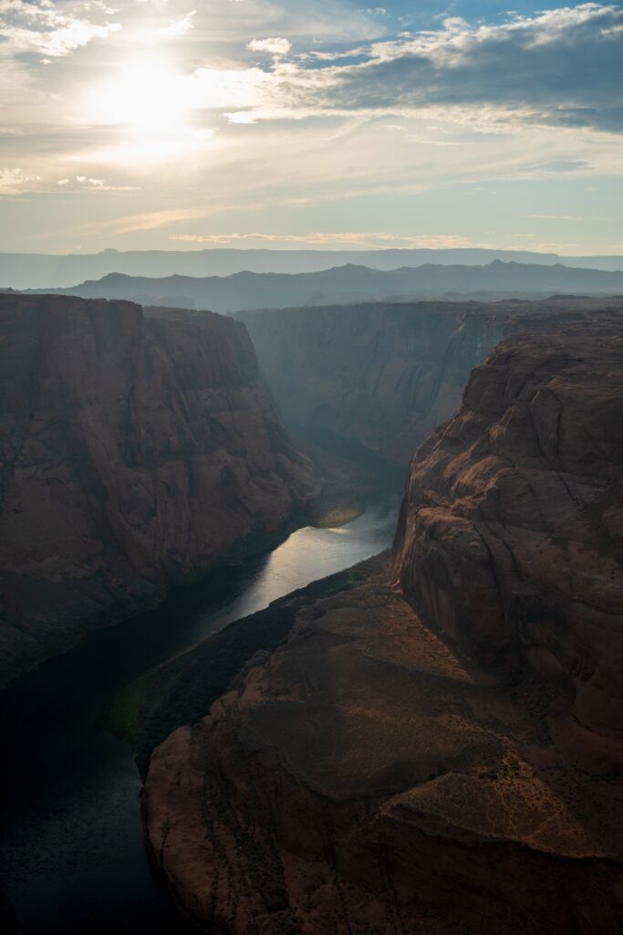 Horse Shoe Cinematic landscape of a Grand Canyon